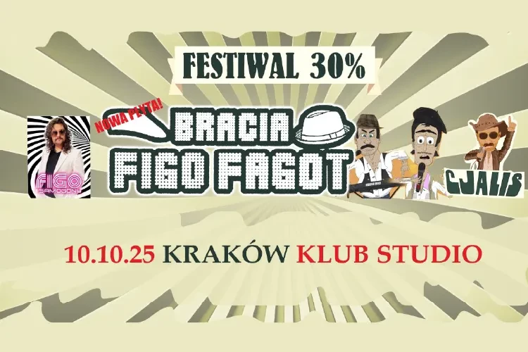 Klub Studio - Bracia Figo Fagot Festiwal na Bogatości 30% klubstudio - Bracia Figo Fagot Festiwal na Bogatości 30%