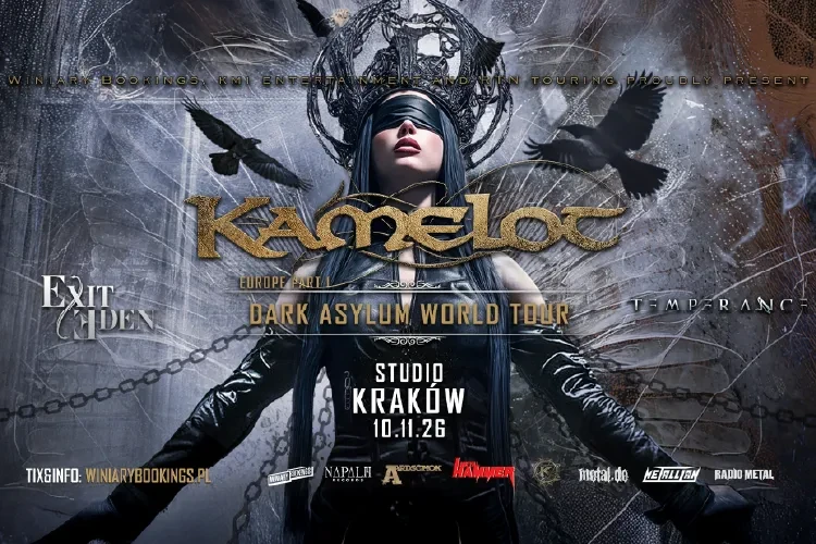 klubstudio - KAMELOT + Exit Eden, Temperance Dark Asylum World Tour